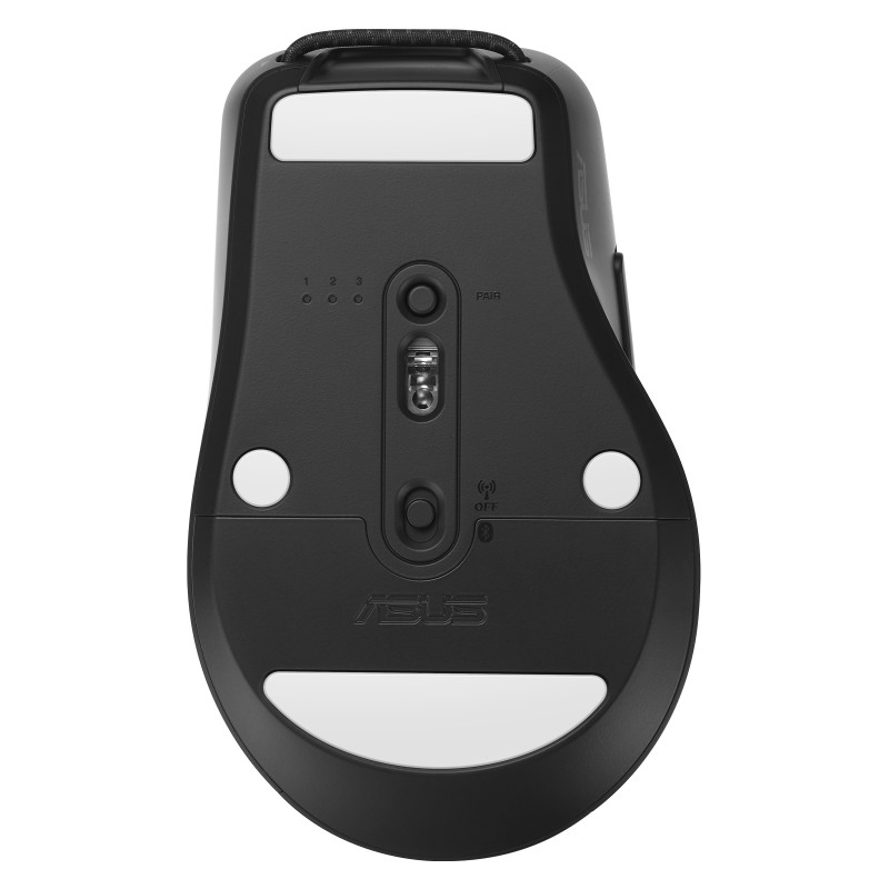 ASUS SmartO MD200 Silent Plus/Cestovná/Optická/Pre pravákov/4 200 DPI/USB+BT/Čierna
