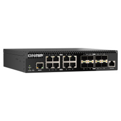 QNAP riadený switch QSW-M3216R-8S8T (8x 10GbE porty + 8x 10G SFP+ porty, polovičná šírka)