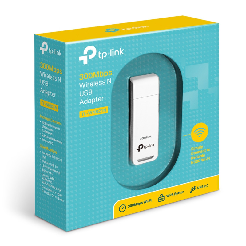 TP-Link TL-WN821N 300Mbps Wireless N USB adaptér