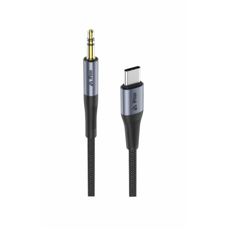 ADAPTÉR USB-C / 3,5 MM JACK 1,5 M ČIERNY