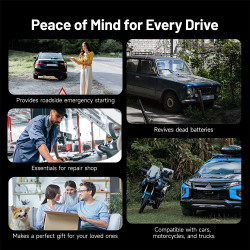 VIKING - TOPDON Car Jump Starter V3000/3000A/12V vozidla/24000mAh/9l benzín/7l diesel/LED svetlo |