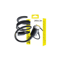 NONAME - Baseus PicoGo Fast Charging Dátový Kabel USB-C - USB-C 240W 2m Cosmic Black