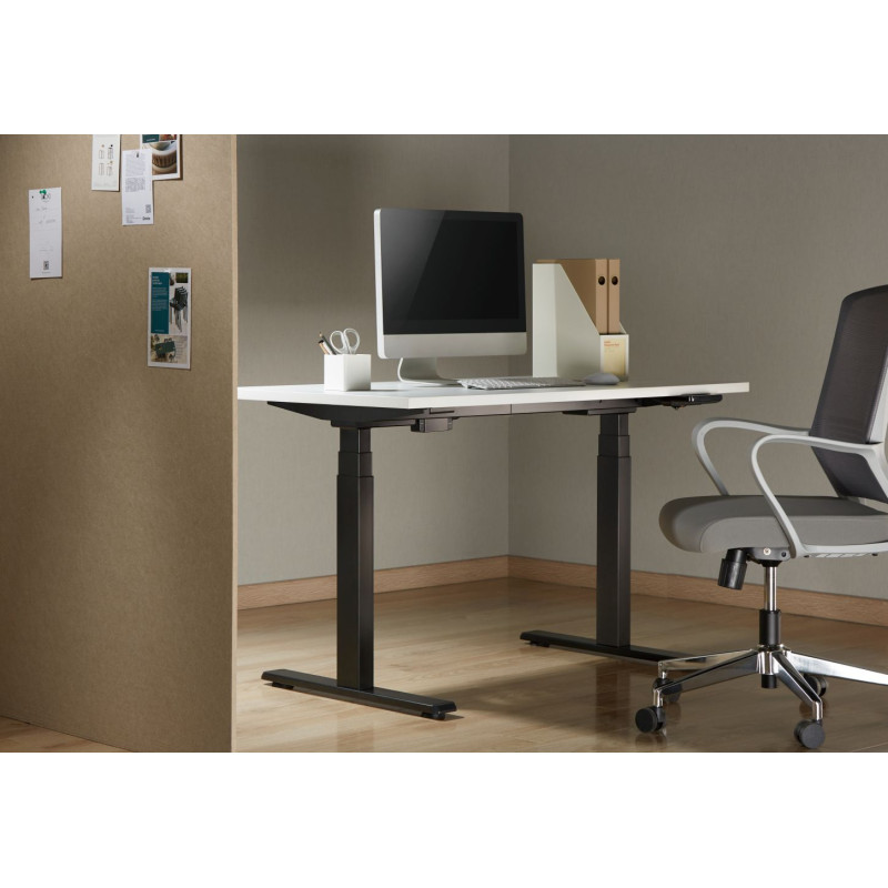 Stolová deska BR147BL, 1400 x 700 x 25 mm biela pre výškovo nastaviteľné podnože Brateck
