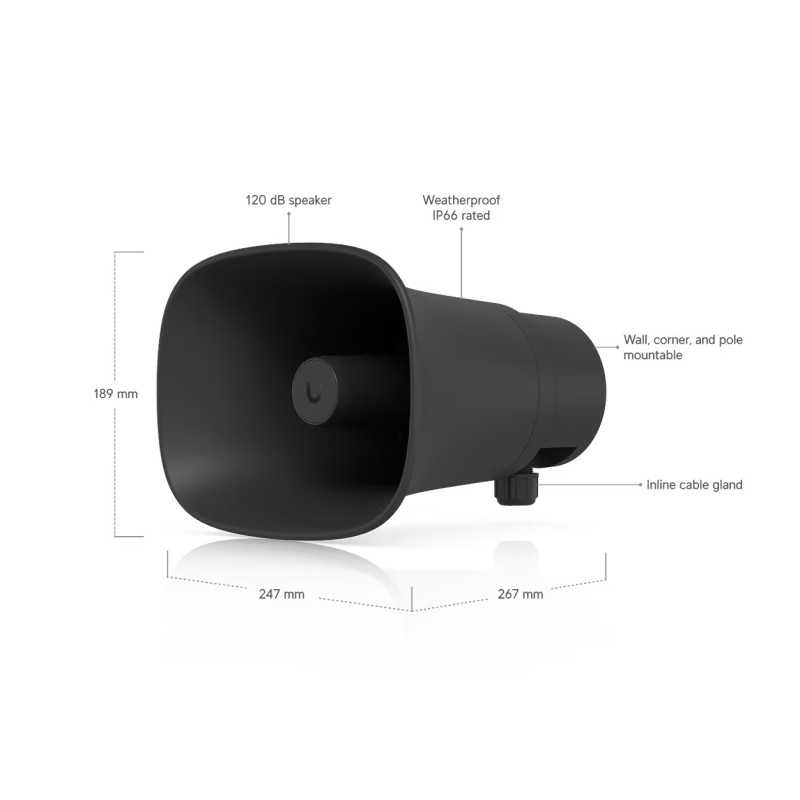 Ubiquiti UP-AI-Horn-Speaker-B - UniFi Protect AI Horn Speaker, čierna