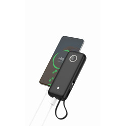 FELLOWES - Platinet Powerbanka 20000 mAh 70W Power Delivery, 1xUSB-C, 1xUSB-A, kábel USB-C 1m, čierna
