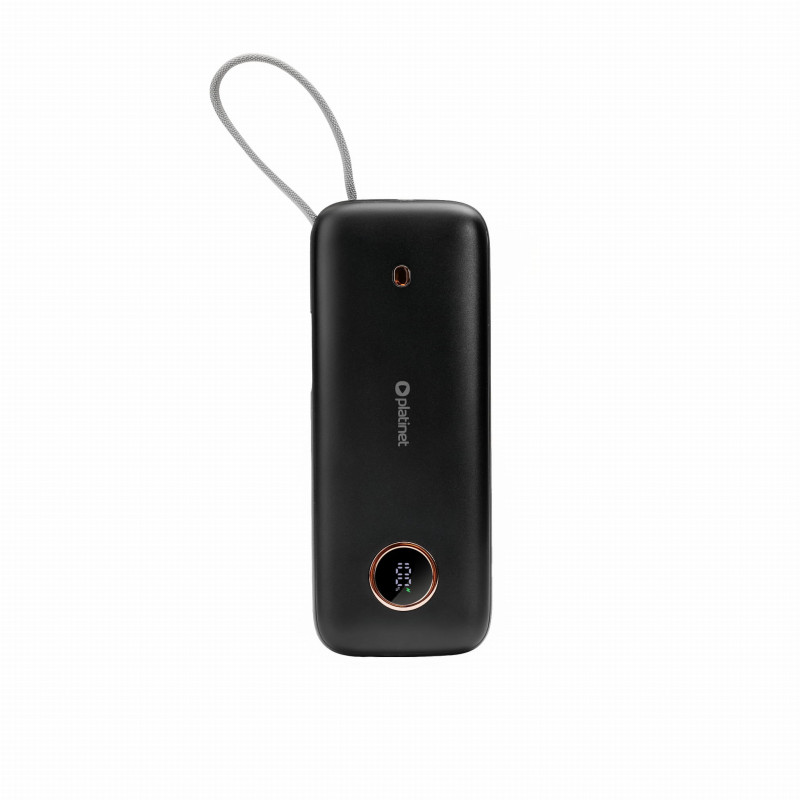 FELLOWES - Platinet Powerbanka 20000 mAh 70W Power Delivery, 1xUSB-C, 1xUSB-A, kábel USB-C 1m, čierna