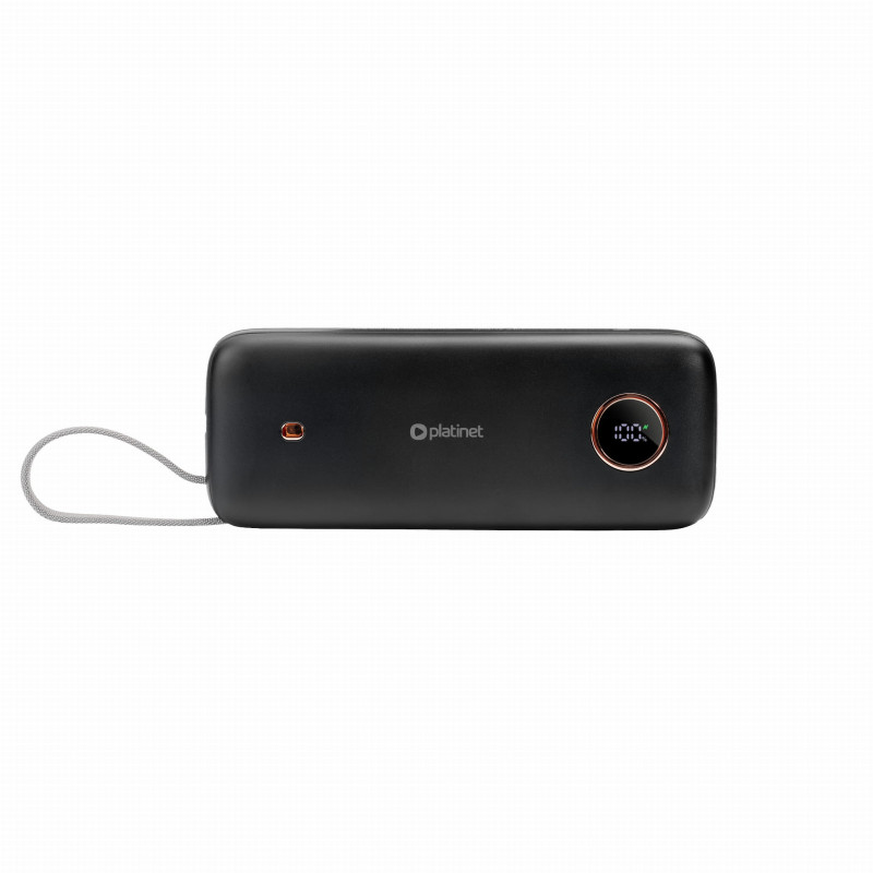 FELLOWES - Platinet Powerbanka 20000 mAh 70W Power Delivery, 1xUSB-C, 1xUSB-A, kábel USB-C 1m, čierna