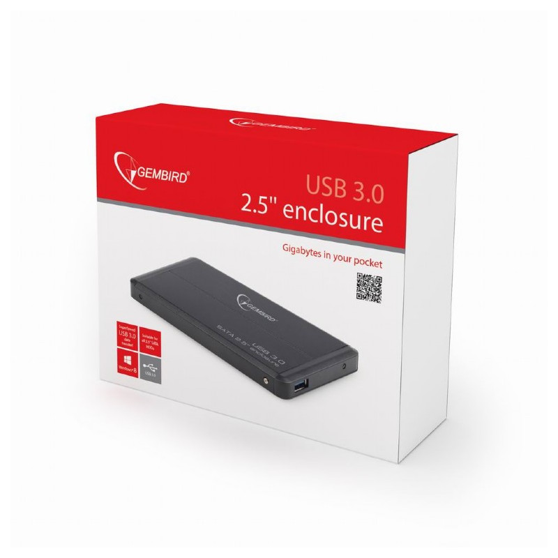 GEMBIRD Externý dock pre 2,5'', USB 3.0, SATA, čierny