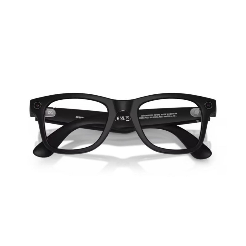 GOOGLE - Meta Ray-Ban Gen2 Wayfarer, Matte Black, Clear (Large)