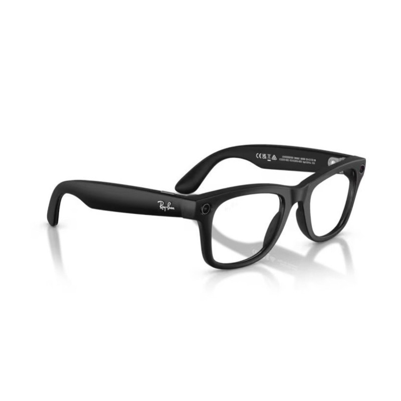 GOOGLE - Meta Ray-Ban Gen2 Wayfarer, Matte Black, Clear (Large)
