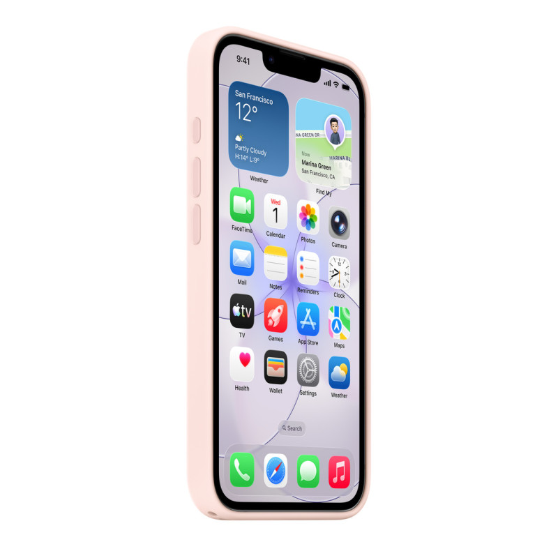 APPLE - iPhone 17e Silicone Case with MS – Soft Pink / SK
