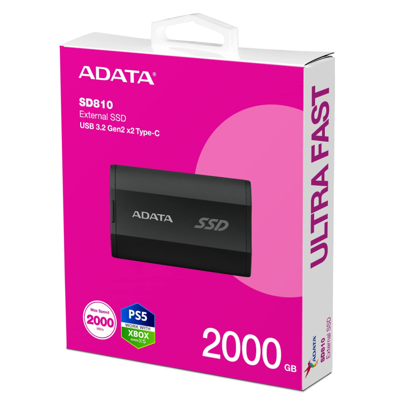 ADATA SD810/2TB/SSD/Externá/Čierna/5R