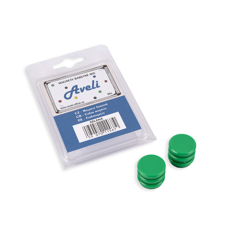 Set magnetov AVELI, zelená farba