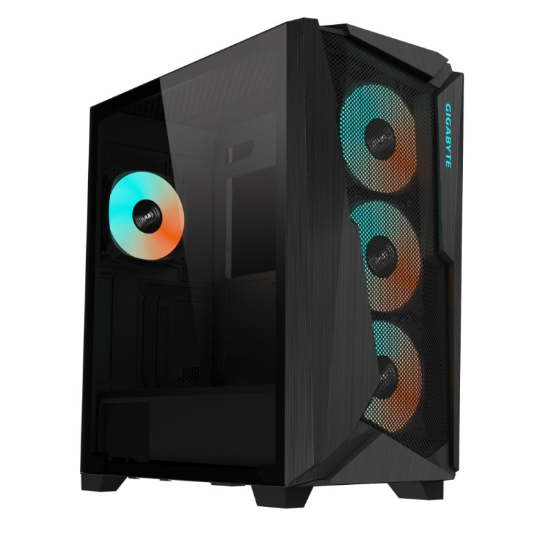 GIGABYTE C301 GLASS/Midi Tower/Transpar./Čierna