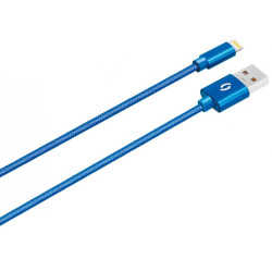 ALIGATOR PREMIUM Dátový kábel 2A, Lightning modrý