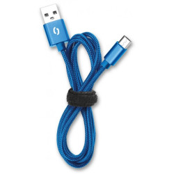 ALIGATOR PREMIUM Dátový kábel 2A, Lightning modrý