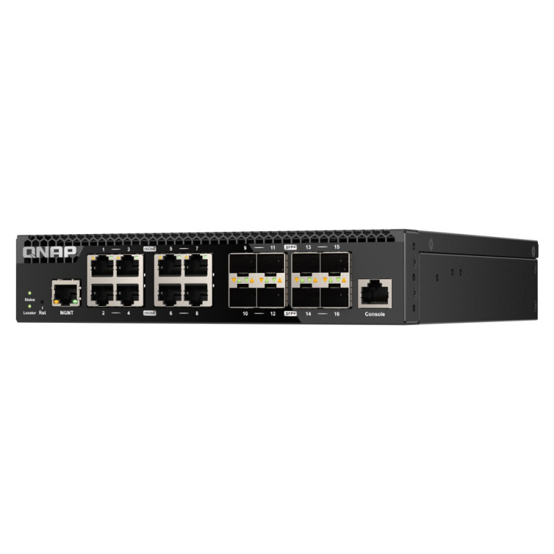 QNAP switch QSW-3216R-8S8T (8x 10G GbE porty + 8x 10G SFP+ porty, polovičná šírka)