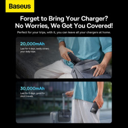 NONAME - Baseus power banka Star-Lord 30000 mAh 22,5 W USB/USB-C čierna