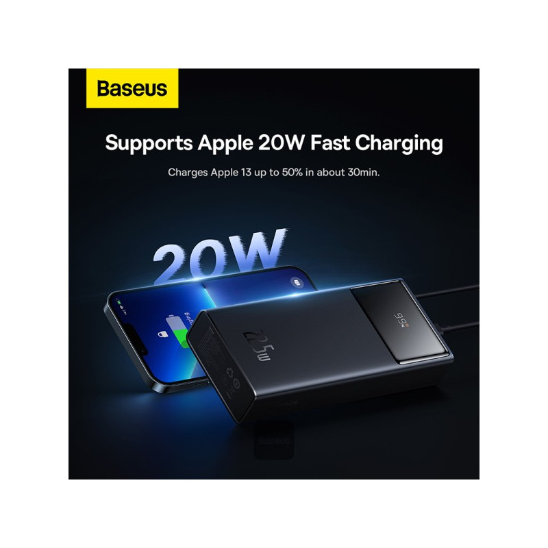 NONAME - Baseus power banka Star-Lord 30000 mAh 22,5 W USB/USB-C čierna