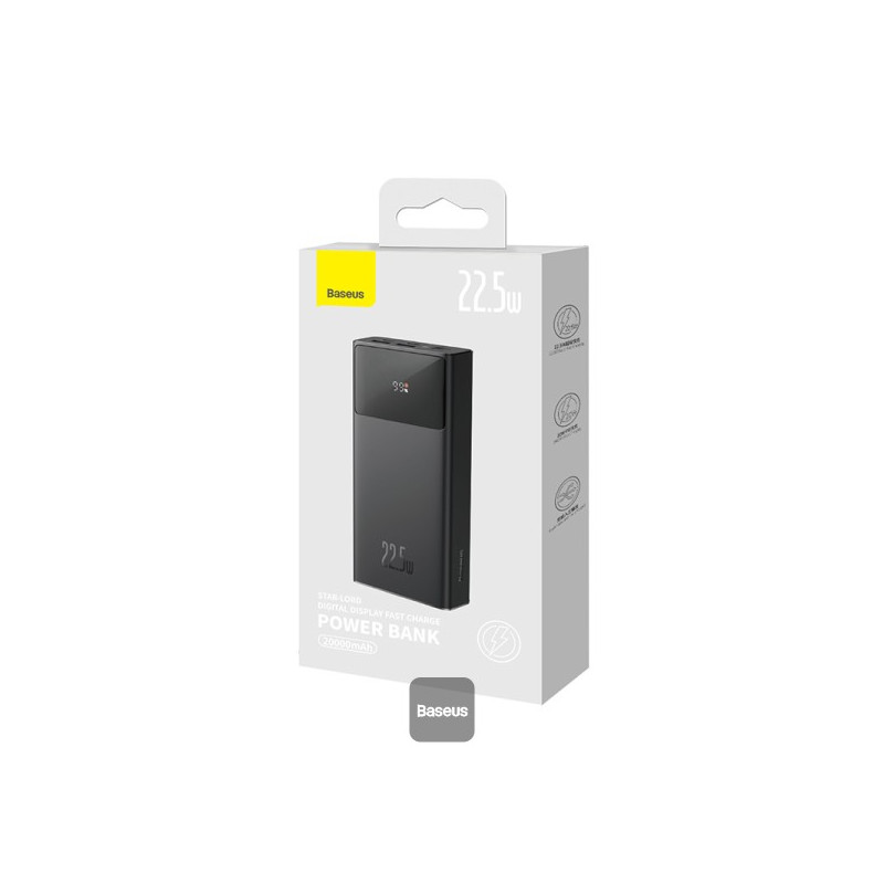 NONAME - Baseus power banka Star-Lord 30000 mAh 22,5 W USB/USB-C čierna