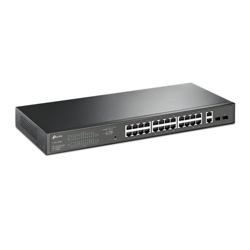TP-Link TL-SG1428PE 24xGb POE+ 250W, 2xGb nonPOE, 2xSFP rack switch