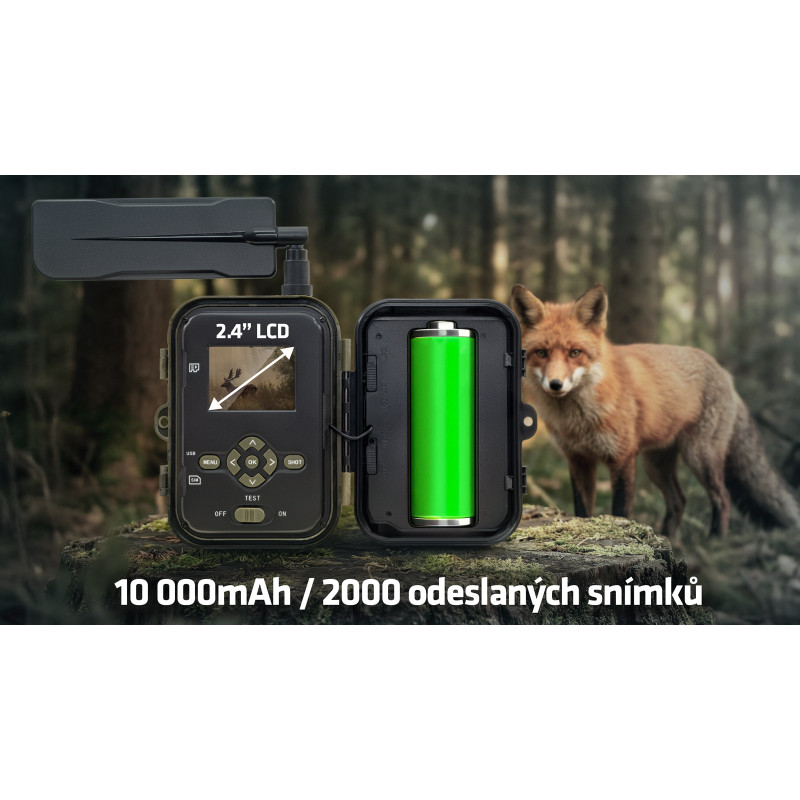 EVOLVEO StrongVision PRE 4G II, fotopasca & bezpečnostná kamera, 4G LTE, cloud/e-mail, 10.000mAh