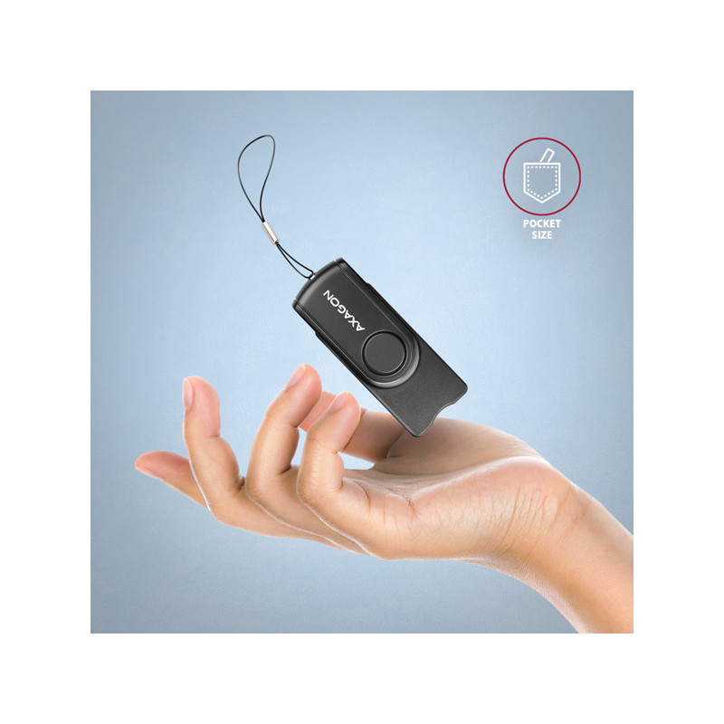 AXAGON CRE-SMP2A, USB-A + USB-C PocketReader 4-slot čítačka Smart card (eObčanka) + SD/microSD/SIM