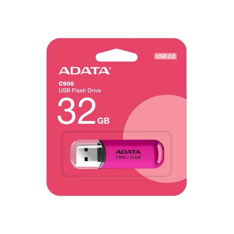 ADATA C906/32GB/USB 2.0/USB-A/Ružová