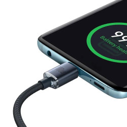 NONAME - Baseus CAJY000601 Crystal Shine Series Dátový Kabel USB-C - USB-C 100W 1,2m Black