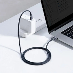 NONAME - Baseus CAJY000601 Crystal Shine Series Dátový Kabel USB-C - USB-C 100W 1,2m Black