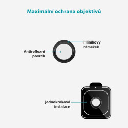 Epico Alu Lens Protectors iPhone Air - čierna