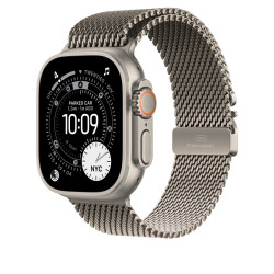 APPLE - Watch Acc/49/Natural Titanium Milanese Loop - L