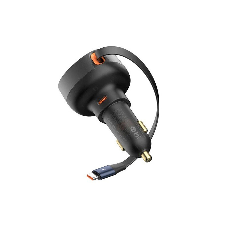 NONAME - Baseus Enjoyment Pro Nabíjačka do Autá USB-C 60W Cluster Black