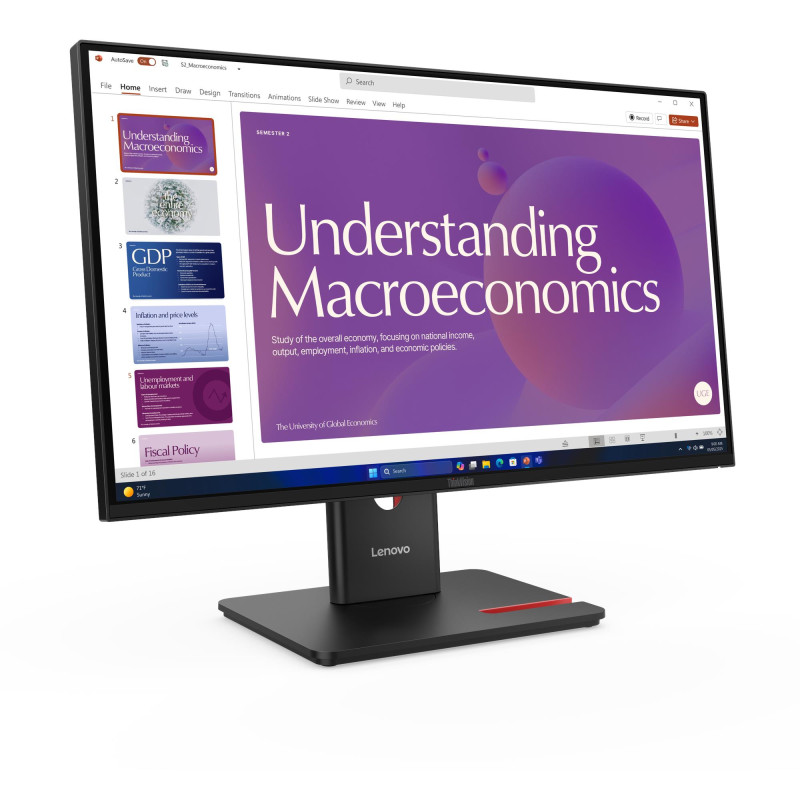 Lenovo ThinkVision/T24D-40/23,8''/IPS/FHD/120Hz/4ms/Čierna/3R