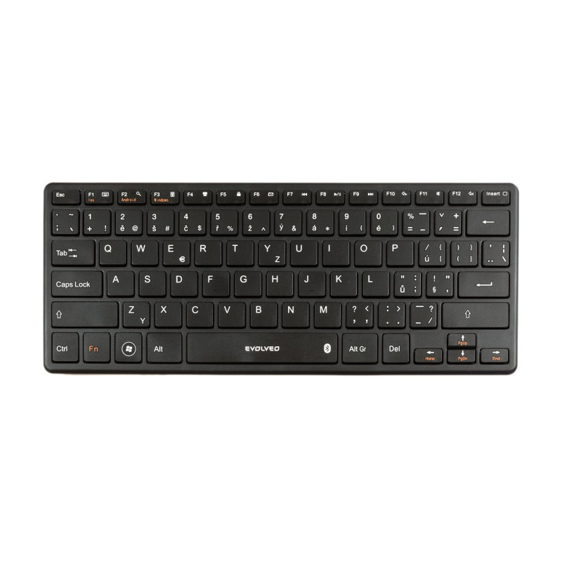 EVOLVEO WK29B/Bezdrôtová Bluetooth/ CZ layout/Čierna