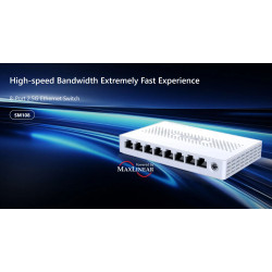 Tenda SM108 - 8x Multi-Gigabit 2.5G Ethernet Switch, 100/1000/2500 Mb/s, 40Gb/s, fanless