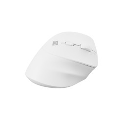 Bezdrôtová myš Natec CRAKE 2/Kancelárska/Optická/2 400 DPI/USB+BT/Biela/Vertikálna/Optická/Pre pravák