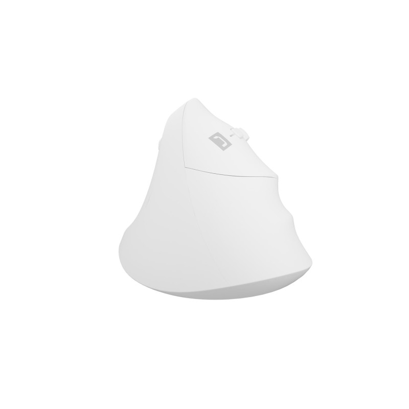 Bezdrôtová myš Natec CRAKE 2/Kancelárska/Optická/2 400 DPI/USB+BT/Biela/Vertikálna/Optická/Pre pravák