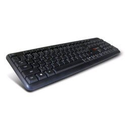 C-TECH KB-102/PS/2/ CZ- SK layout/Čierna