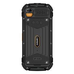 EVOLVEO StrongPhone Q1, IP68 odolný Dual SIM telefón, 2,4'' LCD, 1800mAh, černo-oranžový