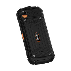 EVOLVEO StrongPhone Q1, IP68 odolný Dual SIM telefón, 2,4'' LCD, 1800mAh, černo-oranžový