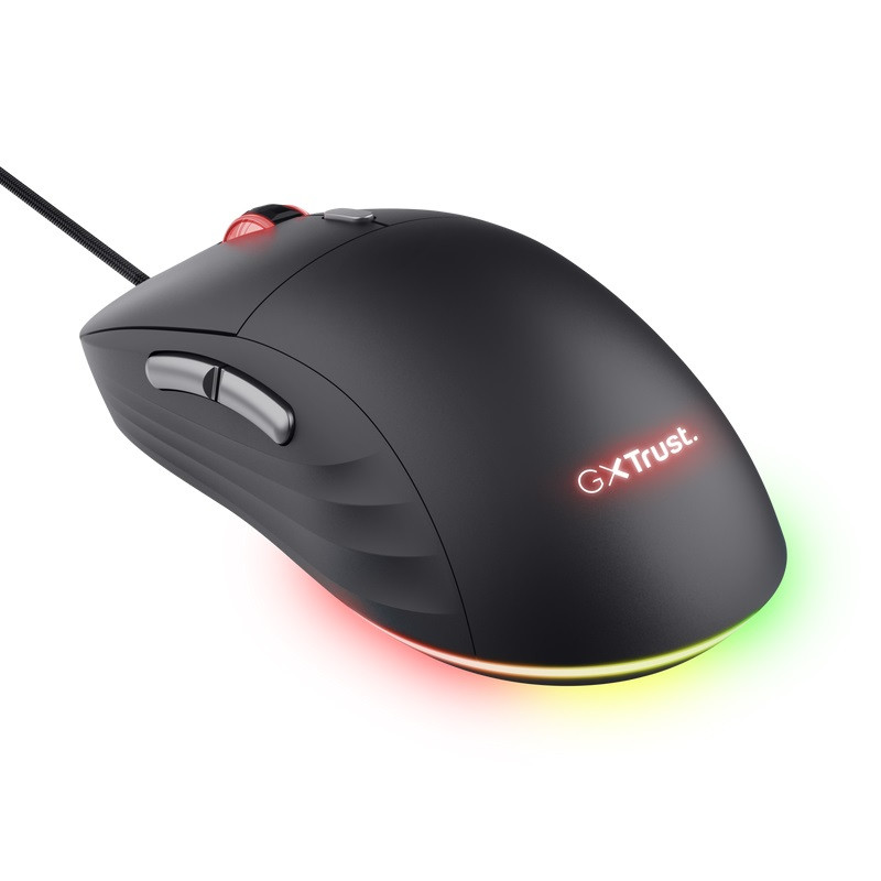 Trust GXT 925 REDEX II/Herná/Laserová/Pre pravákov/10 000 DPI/Drôtová USB/Čierna