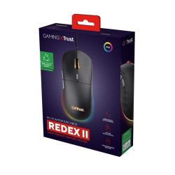 Trust GXT 925 REDEX II/Herná/Laserová/Pre pravákov/10 000 DPI/Drôtová USB/Čierna