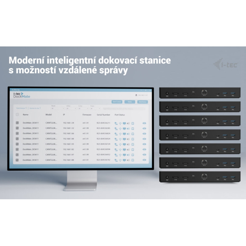 i-tec Thunderbolt 4 Intelligent Dual Display Docking Station, Power Delivery 90W