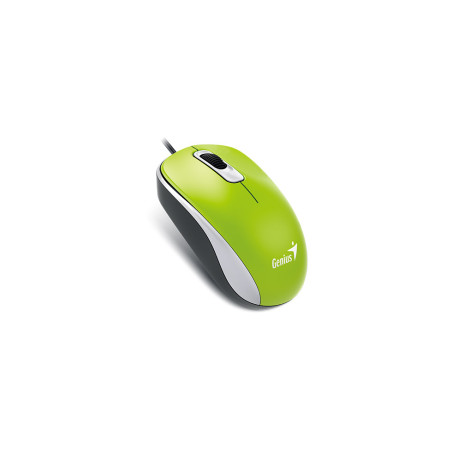 GENIUS DX-110/Kancelárska/Optická/1 000 DPI/Drôtová USB/Zelená