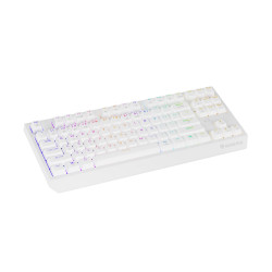 GENESIS herná klávesnica THOR 230/TKL/RGB/Outemu Red/Bezdrôtová USB + Bluetooth/US layout/Biela