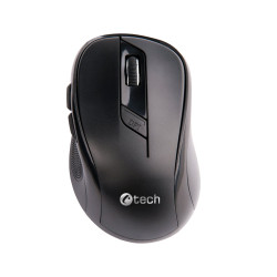 C-TECH Myš WLM-02/Ergonomická/Optická/Pre pravákov/1 600 DPI/Bezdrôtová USB/Čierna