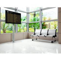 VOGELS - PUC 2718 S Stojina Connect-it Floor 180cm strieborná