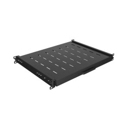 LANBERG POSUVNÁ POLICA PRO 19'' RACKOVÉ SKRINE 350MM ČIERNA (1U/445X350MM, NOSNOSŤ 35KG, 4-BODOVÉ M