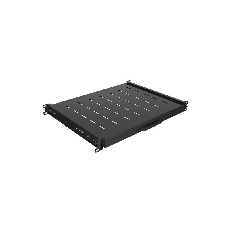 LANBERG POSUVNÁ POLICA PRO 19'' RACKOVÉ SKRINE 350MM ČIERNA (1U/445X350MM, NOSNOSŤ 35KG, 4-BODOVÉ M